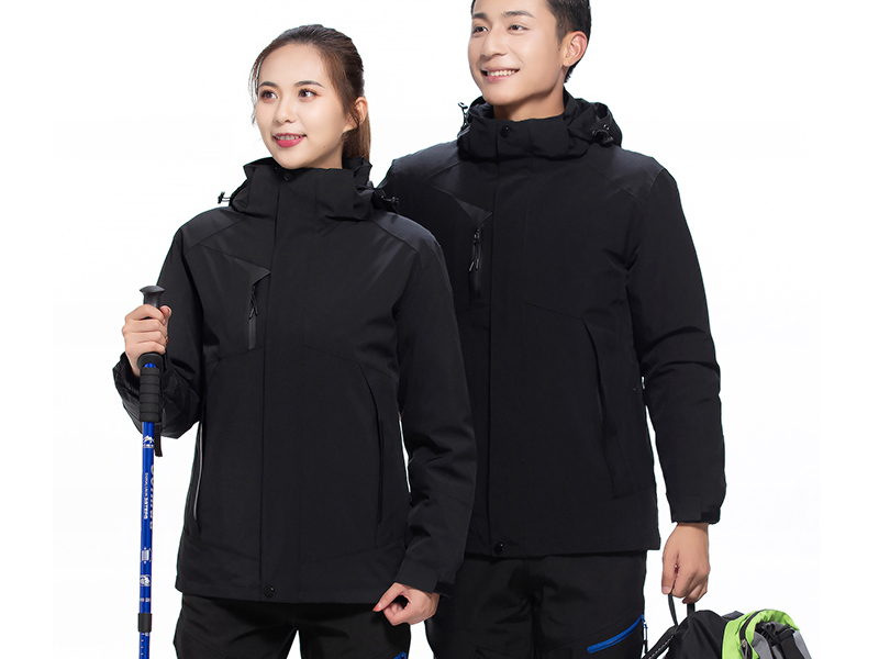 冬季工作服訂制 男女款冬季黑色羽絨工作服樣衣